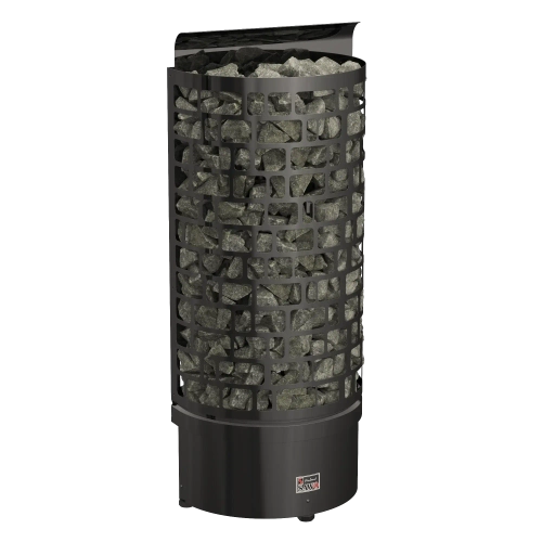 SAWO Электрическая печь Aries напольная пристенная, без пульта, встр. блок мощности, 7,5 кВт, черная, артикул ARI3-75Ni2-WL-BL-P-C