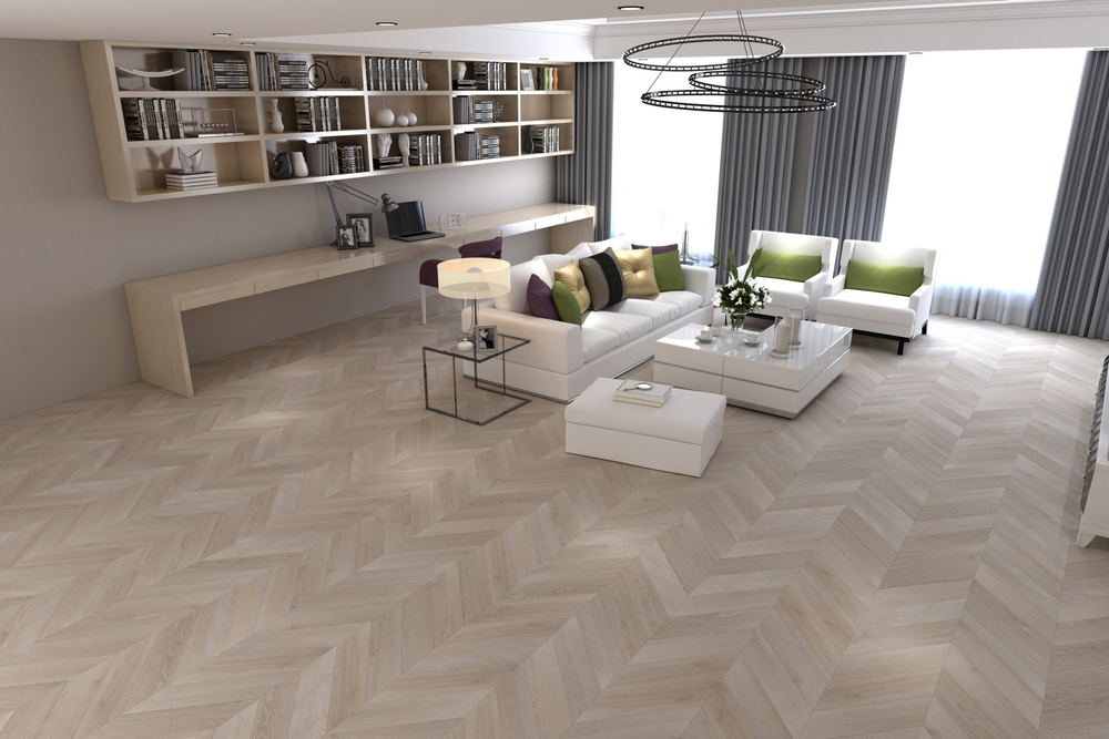 Кварц-винил LVT Damy Floor Chevron LVT 2.5 мм ПАЛЕ-РОЯЛЬ 3.048 м2