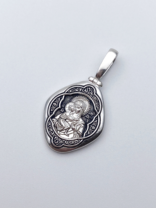 Образок из серебра/Чернение/Феодоровская