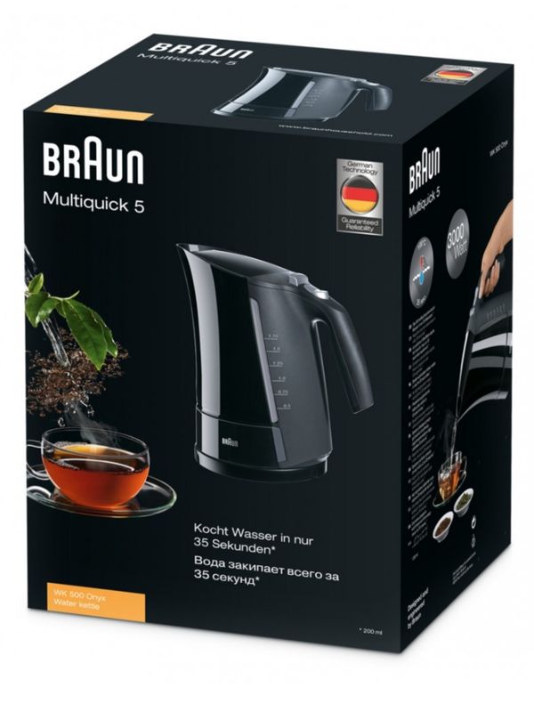 Чайник Braun Multiquick 5 WK500 ONYX