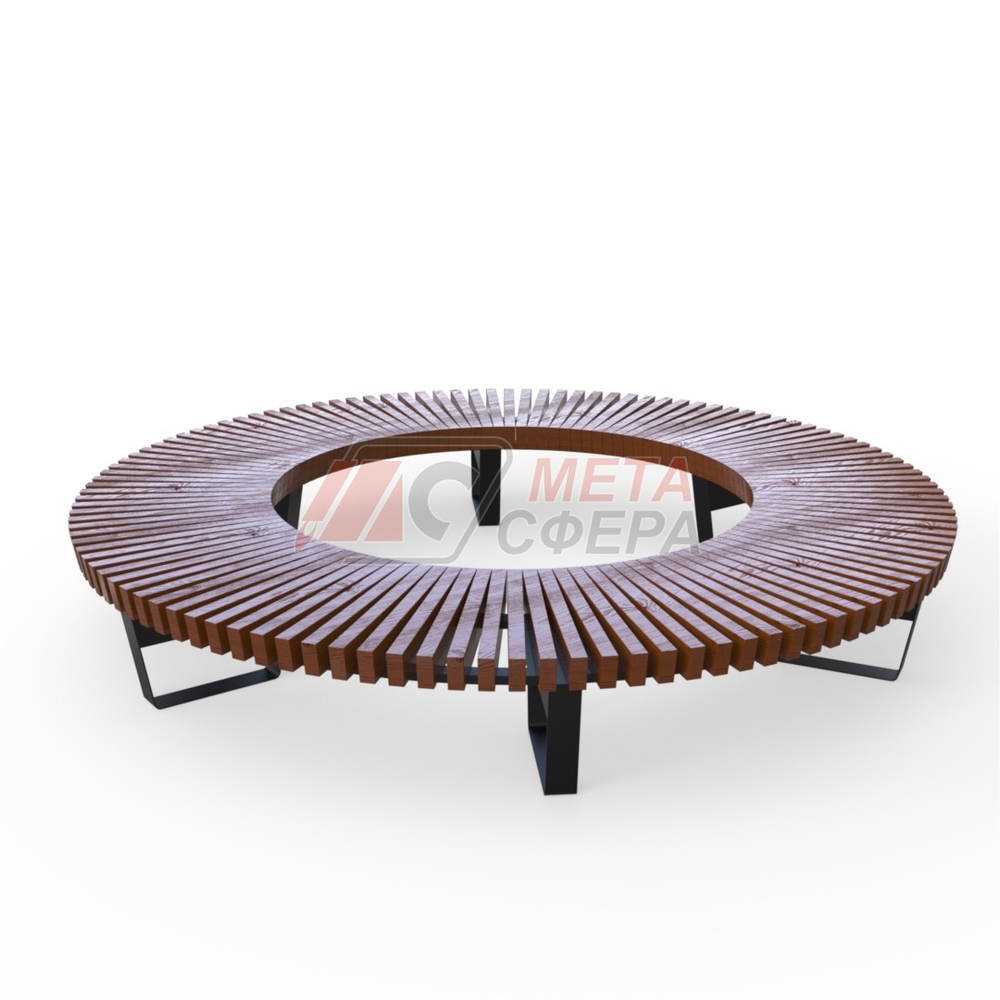 Лавка Rail Road 02 круг