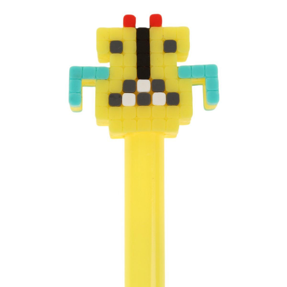 Ручка шарик. 0.7мм. "Pixel" синяя, смен.стержень 125мм, цветн.корп, 4 диз. в ассорт. (Mazari)