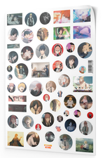 Наклейки Человек-бензопила, стикерпак Chainsaw Man, стикербомбинг, наклейки для детей и взрослых, большой набор, STICKER BOMBA