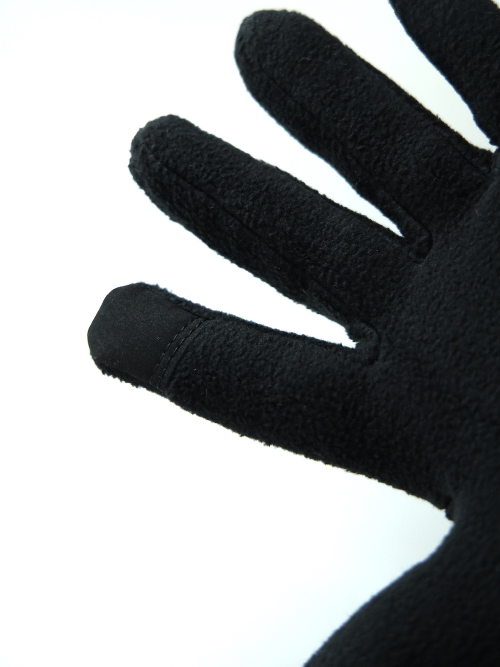 Перчатки варежки флисовые черные город горький флис черный
