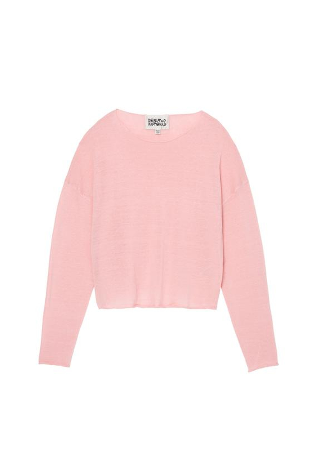 ZARA X BENITO ANTONIO СВИТЕР УКОРОЧЕННОГО КРОЯ, РОЗОВЫЙ
