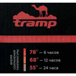Tramp Термос Soft Touch 0.75 л, TRC-108, серый