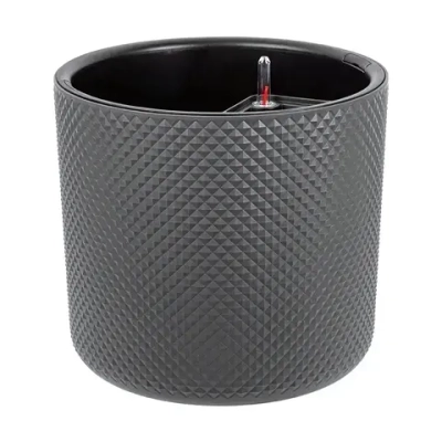 Кашпо ФАСЕТ D360мм 29л с вставкой и с автополивом Белый