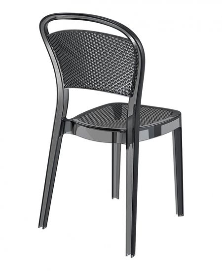 Стул прозрачный черный Bee