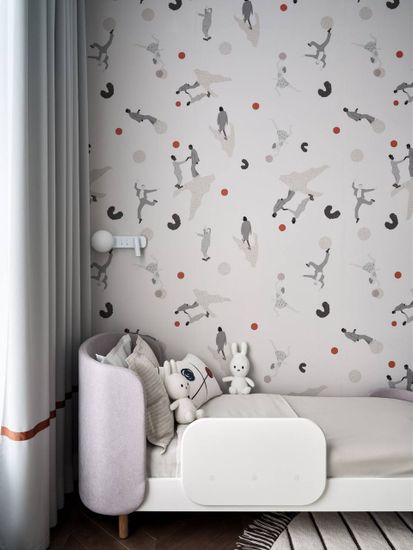 Кровать KIDI Soft для детей от 3 до 7 лет (серый)