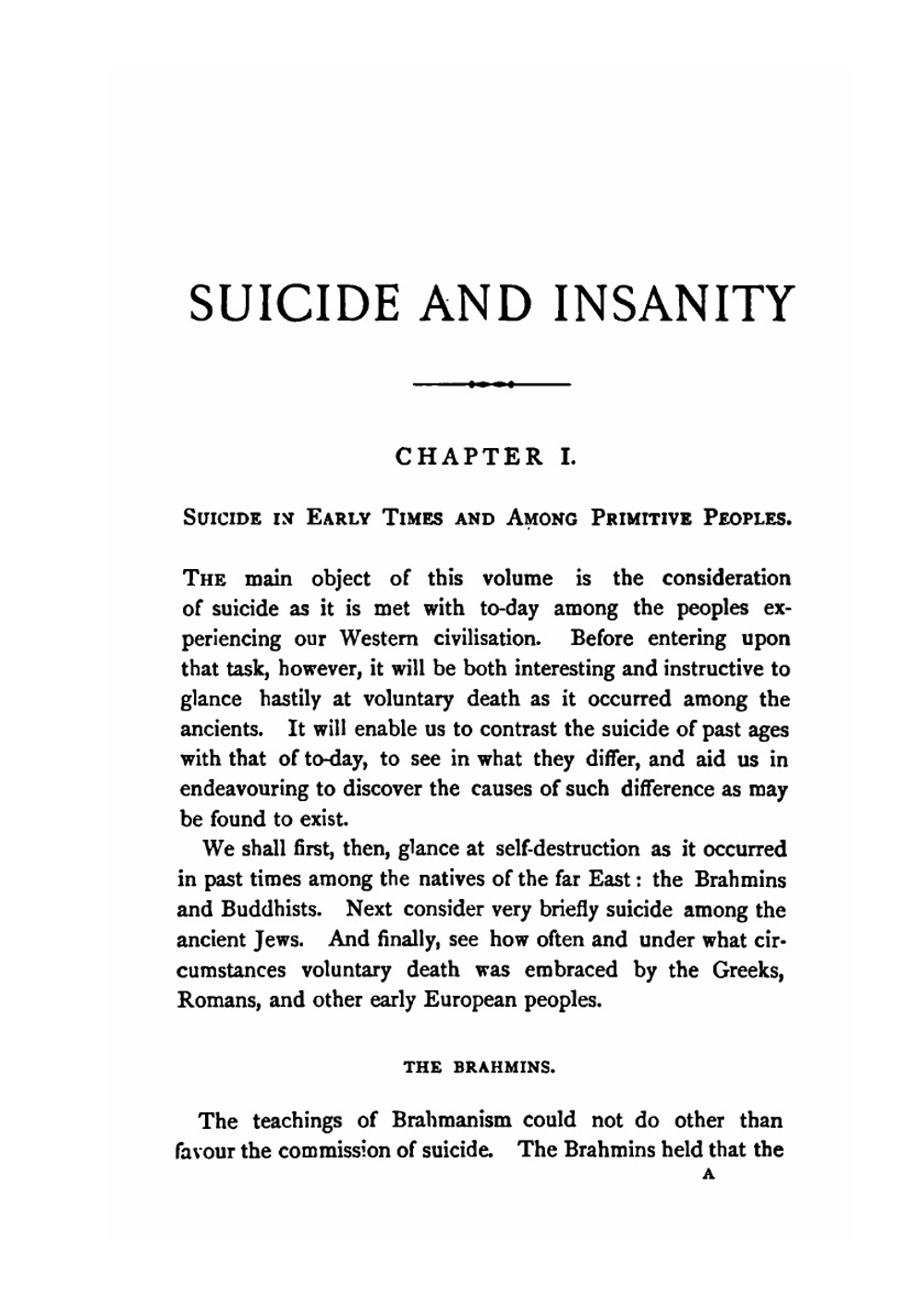 Suicide and Insanity. A Physiological and Sociological Study | Samuel Alexander Kenny Strahan