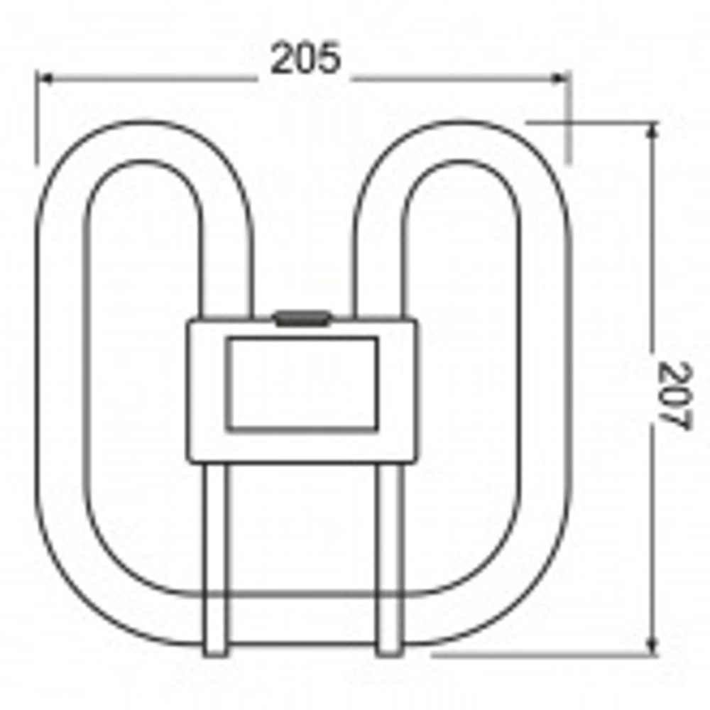 Лампа компактная люминесцентная CFL Square 28W/835 3500K 4-Pin GR10q белая Osram 4050300816982