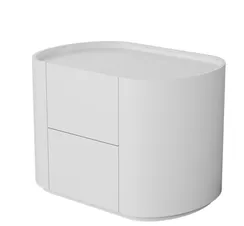 Тумба прикроватная Lagom 2 ящика ширина 60 см (белый)