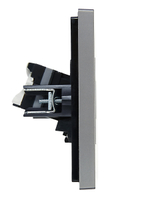 FORTE&PIANO Розетка компьютерная двойная RJ45 кат.5E FP533 сталь IEK