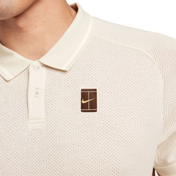 Мужское теннисное поло Nike Court Heritage Tennis - Бежевый