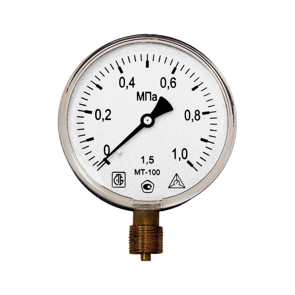 Манометр МТ-100 1,0 МПа 1/2 (G1/2 дюймовая) трубная