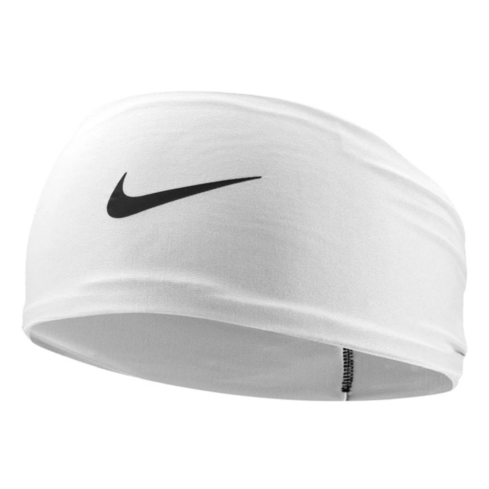 Повязка на голову Nike Dri-Fit Fury Classic Wide - white/black/black