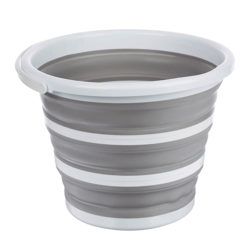 Ведро для уборки, складное, 10 л, полипропилен, термопластичная резина