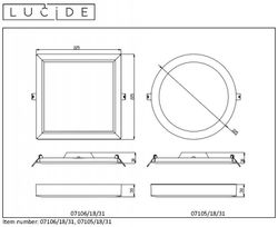 Накладной светильник Lucide Tendo-Led 07105/18/31