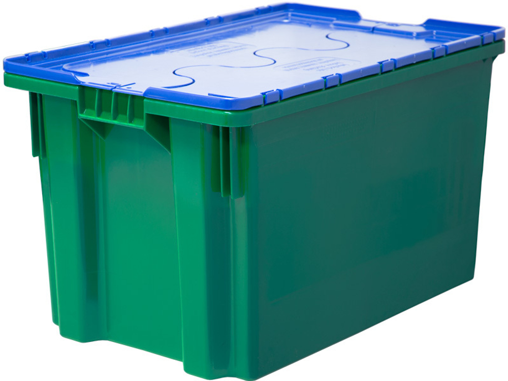 Ящик с крышкой, Safe Pro, 600×400×365, зелёный, код:29965