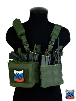 Подсумок SSO АКМ 2 MOLLE без клапана. Олива