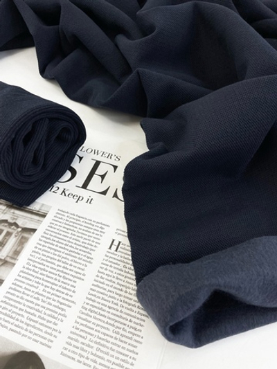 ТЕМНО-СИНИЙ - Кашкорсе с лайкрой, пенье