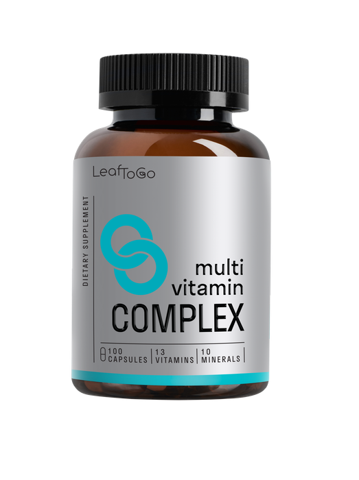 Мультивитаминный комплекс, Multi Vitamin Complex, Leaf To Go, 100 капсул