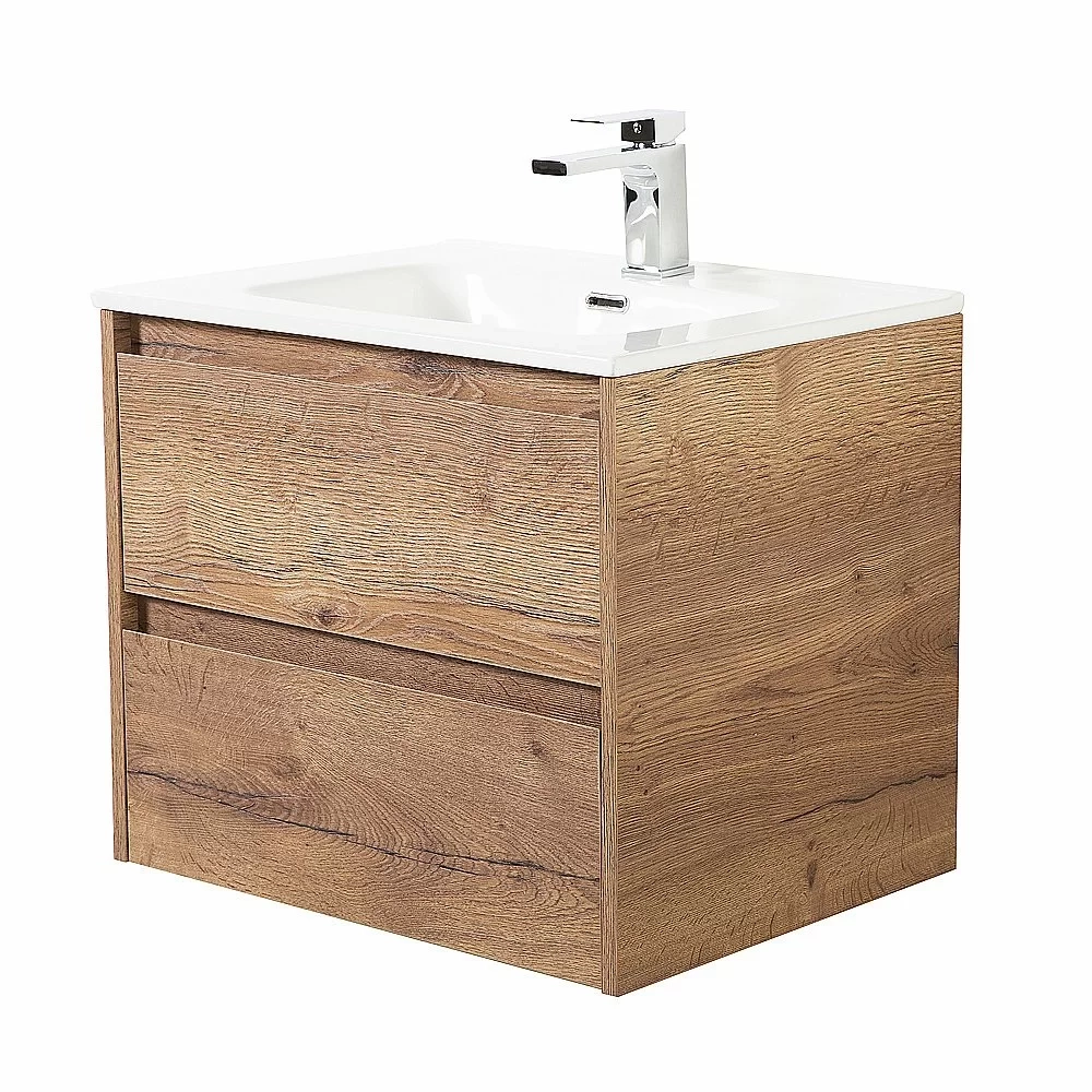 Тумба с раковиной BelBagno KRAFT 60 2C-SO/BB1923-600 Rovere Tabacco