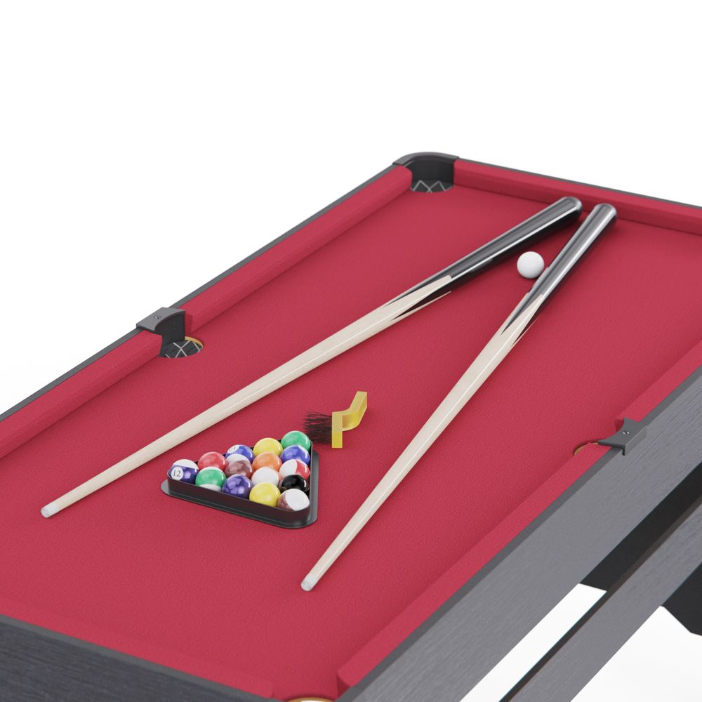 Игровой стол - бильярд DFC 54&amp;quot; 135 x 65 см, красный