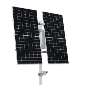 Автономная система видеонаблюдения с освещением на опоре (2 солнечные панели 585 Вт), фото №975675087