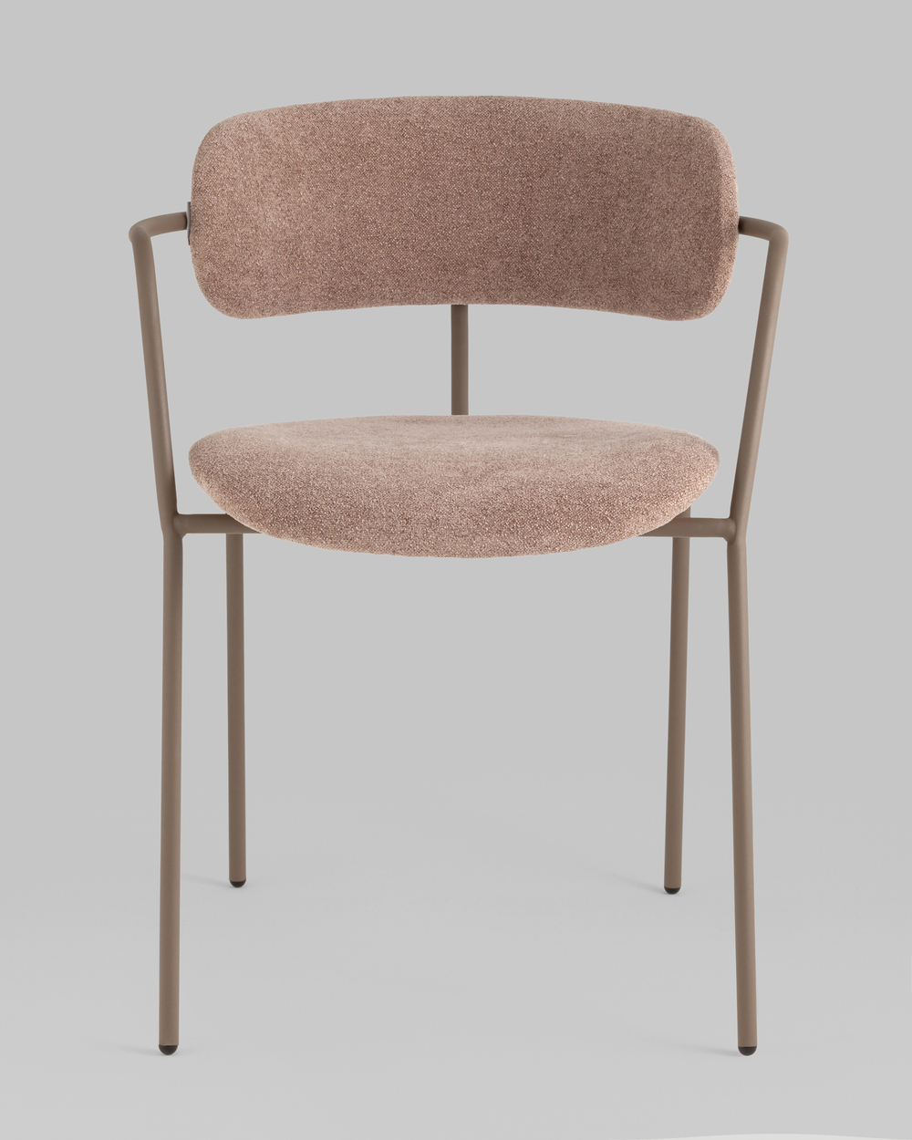 Стул Дженни букле бежевый каркас бежево-серый матовый