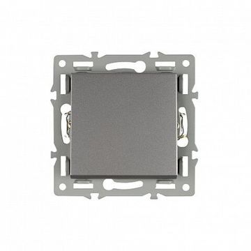 Механизм выключателя одноклавишный перекрёстный 043720 серый SWT-MKX1-PL-GR (250V, 16A) Arlight