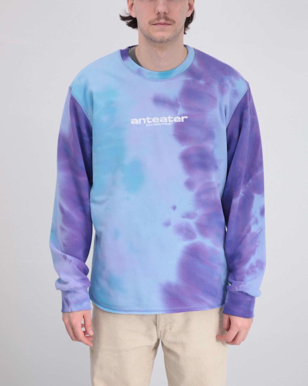 Толстовка Anteater Hoodlong Tie Dye Синяя