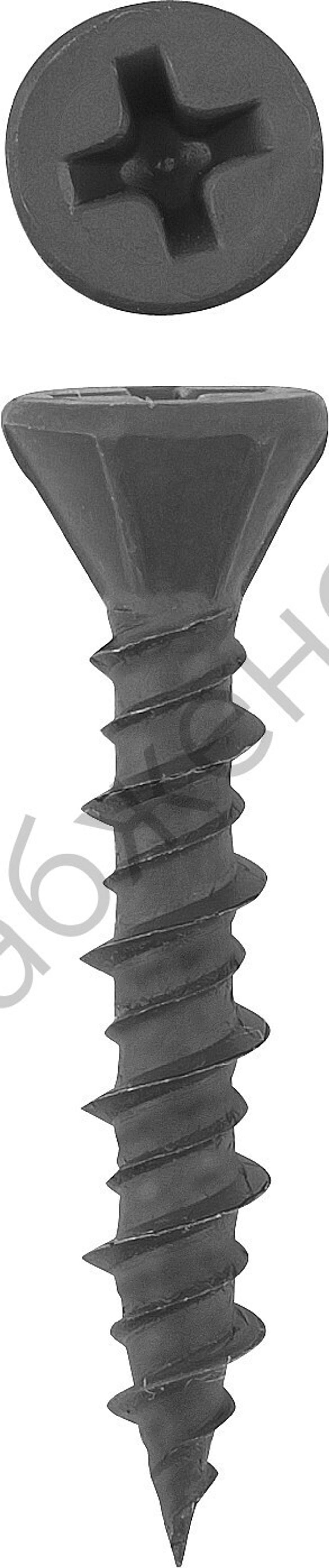 ЗУБР 30 х 3.9 мм, двухзаходная резьба, саморез для ГВЛ, фосфат., 450 шт (4-300051-39-030)