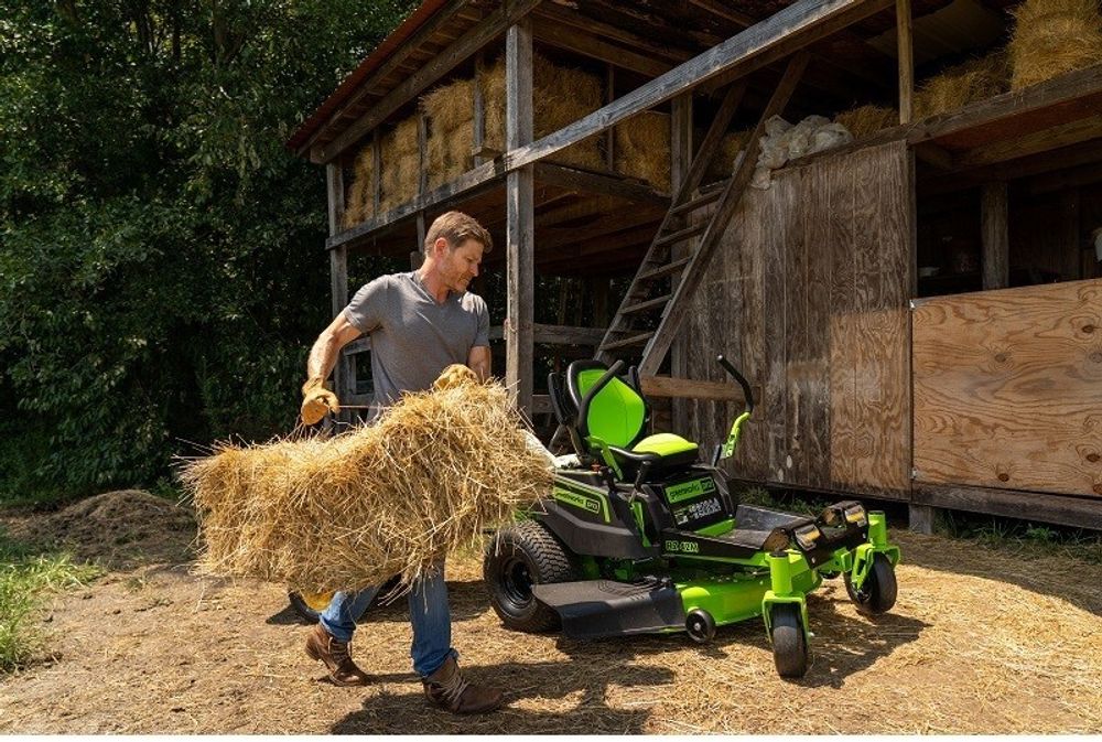 Райдер садовый GC82ZT107 аккумуляторный с нулевым радиусом разворота Greenworks Арт. 7404107, 82V, без АКБ и ЗУ