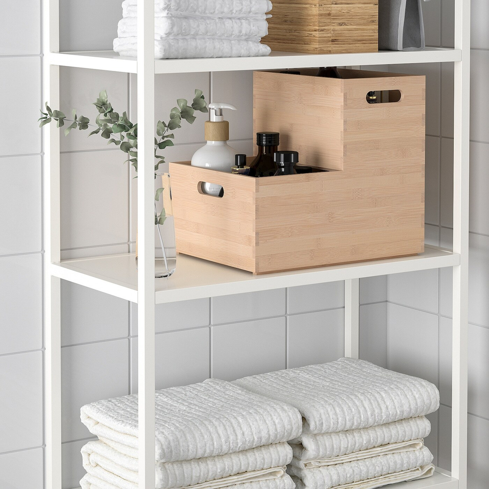 IKEA UPPDATERA  (ИКЕА УППДАТЕРА)  -  Контейнер, светлый бамбук, 24x32x15 см