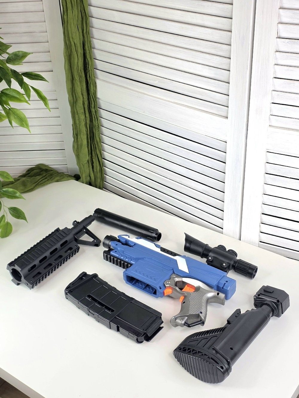 Игрушка Автомат M416, свет-звук-мягкие пули в коробке (201078196)