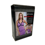 Черная портупея-лиф с цепочками БДСМ Арсенал Lady's Arsenal 300-42