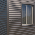 Сайдинг металлический Корабельная доска VIKING MP E-20 0,5мм RALL 8019-Серо-коричневый