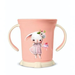 Чашка детская 270мл с декором светло-розовый *12 (Бытпласт)