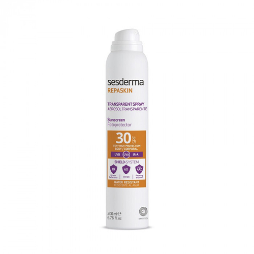 Sesderma REPASKIN TRANSPARENT SPRAY Aerosol Body Sunscreen SPF 30 - Спрей солнцезащитный прозрачный для тела, 200 мл