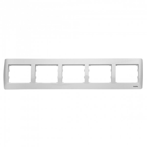 Рамка пятиместная Корса вертикальная бел.