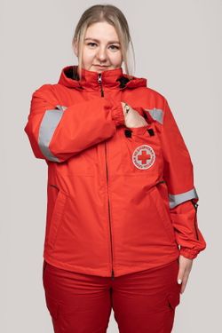 Ветровка Скорая помощь MedicLine женская цв. КРАСНЫЙ