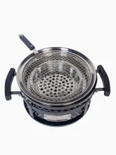 Настольный керамический гриль Diamond Egg Tabletop Grill, 30 см, чёрный