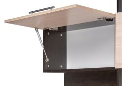 Компьютерный стол КСТ-14П 140х123,5х182,8 правый венге / беленый дуб