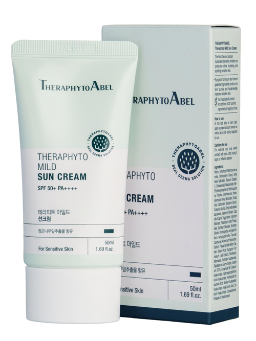 TheraphytoAbel Увлажняющий солнцезащитный крем с SPF 50+, PA++++HERAPHYTOABEL MILD SUN CREAM,50 мл