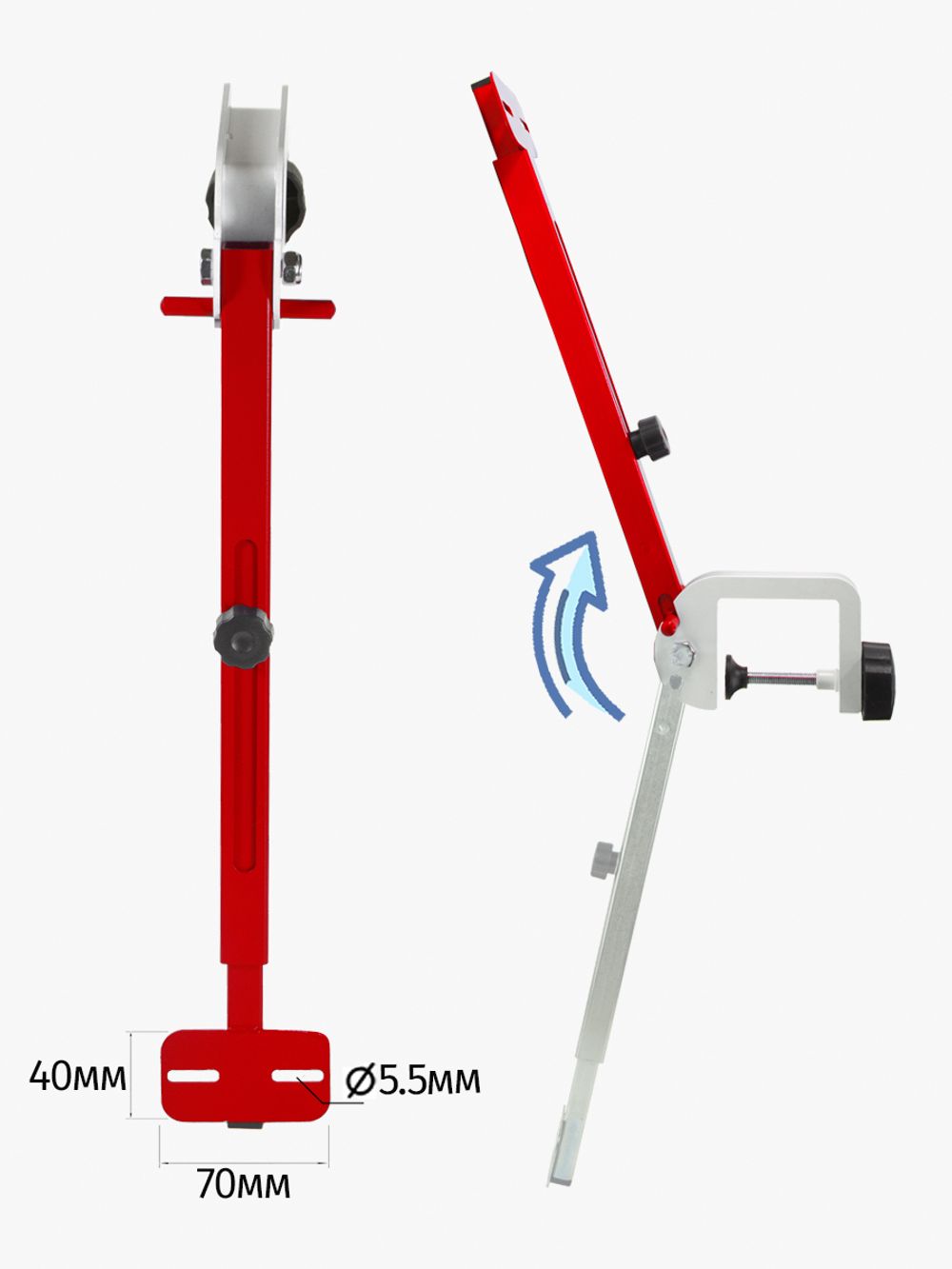 Откидное крепление датчика эхолота, красный