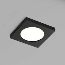 DK3015-BK Встраиваемый светильник влагозащ., IP 44, 50 Вт, GU10, черный, алюминий