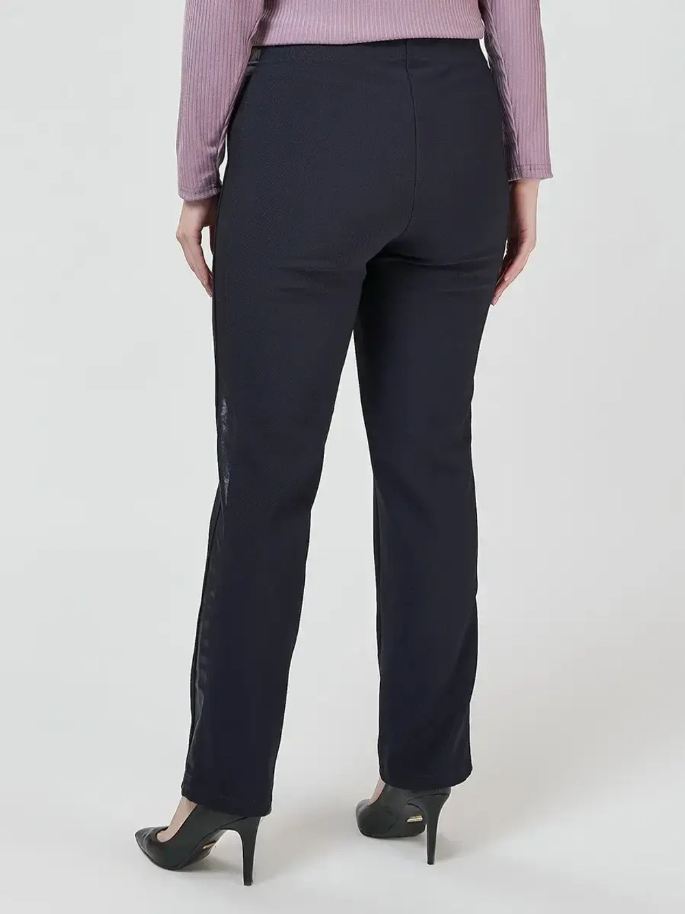 Брюки рубчик с лампасами