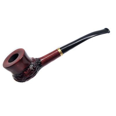 Трубка "Mr. Brog" №45 Puella коричнево-красный полурустик (Охладитель, Груша)