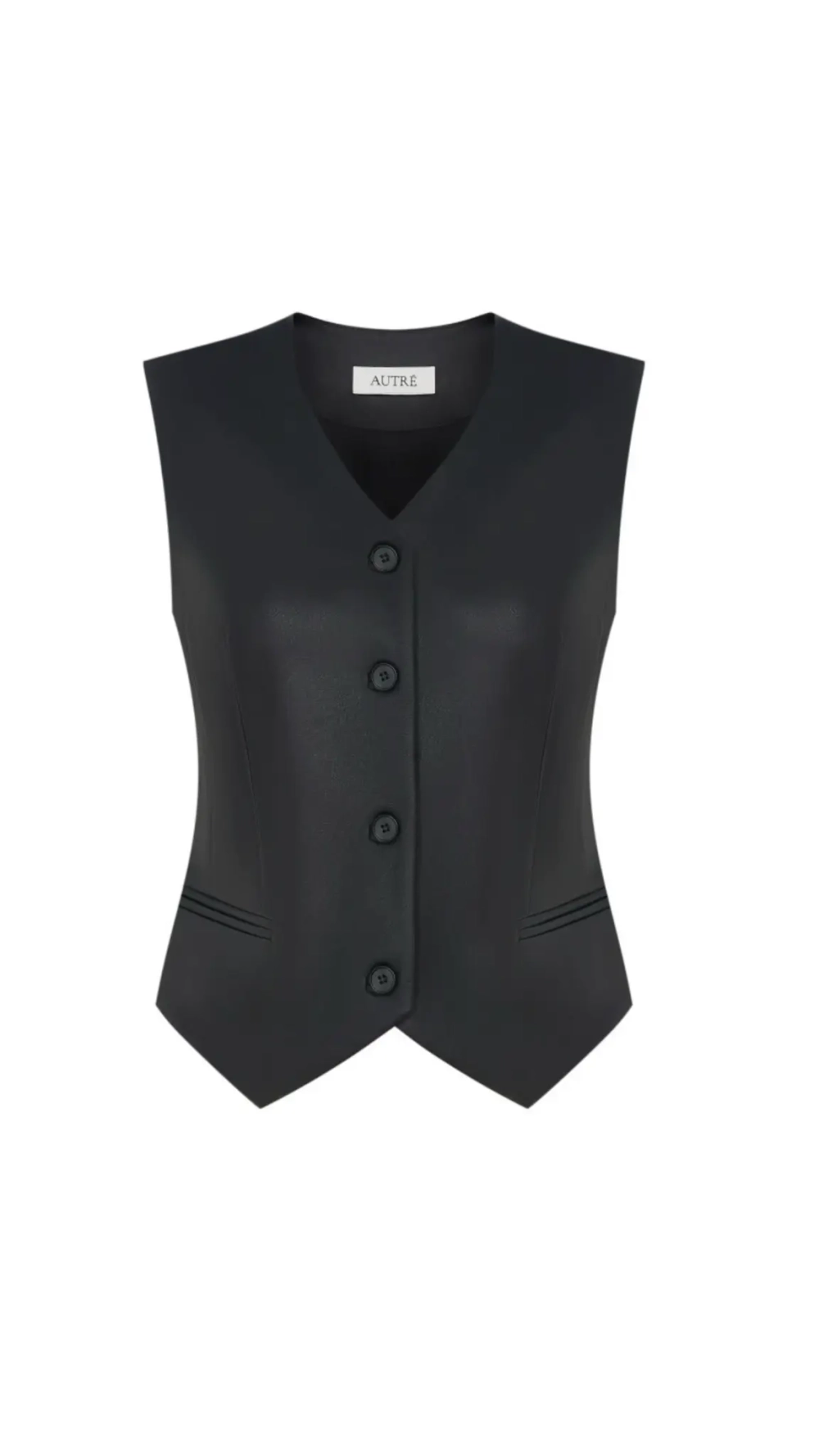 Жилет из экокожи, женский